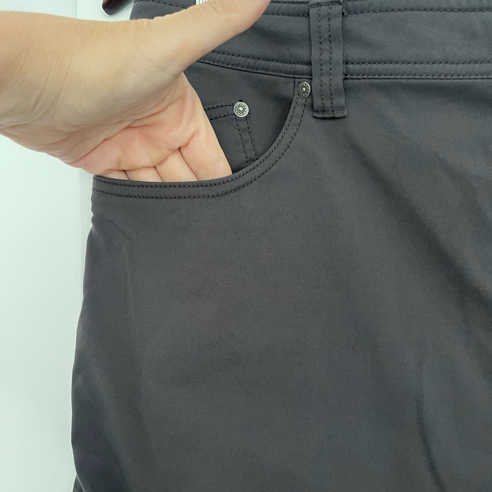 prAna Brion Hiking Shorts Men’s 38 Gray Nylon Stretch Outdoor Travel 9” gorpcore - Picture 4 of 9